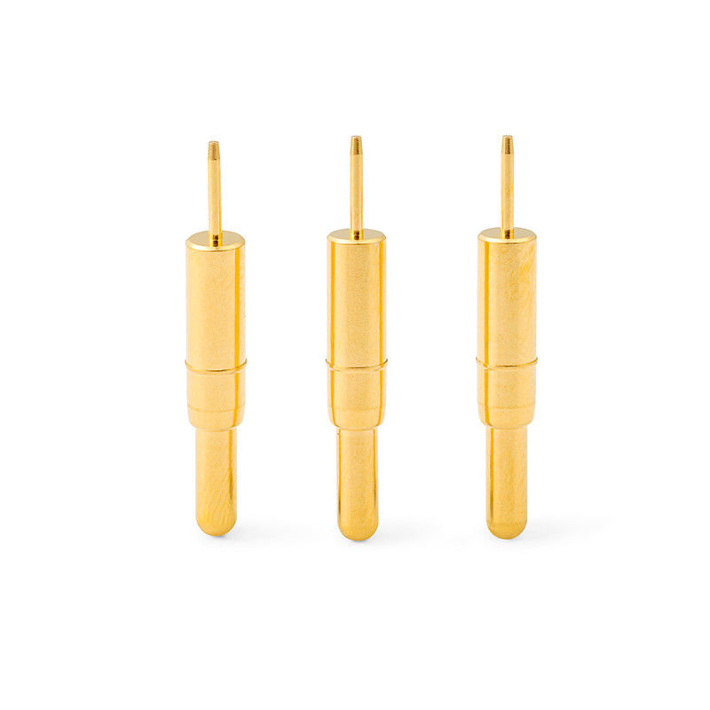 برقی با دقت بالا C6801 Pogo Pin Connector Spring Loaded Dip Type Gold Plated