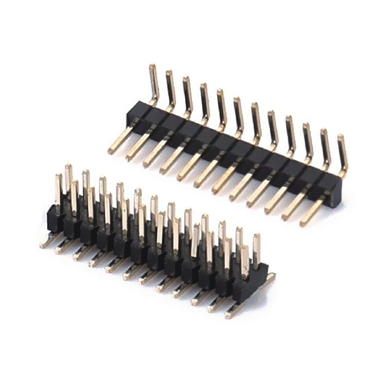 2.0mm Pitch H2.0mm Single Row Pin Header Connector 1 - 40 پین زاویه راست پایین