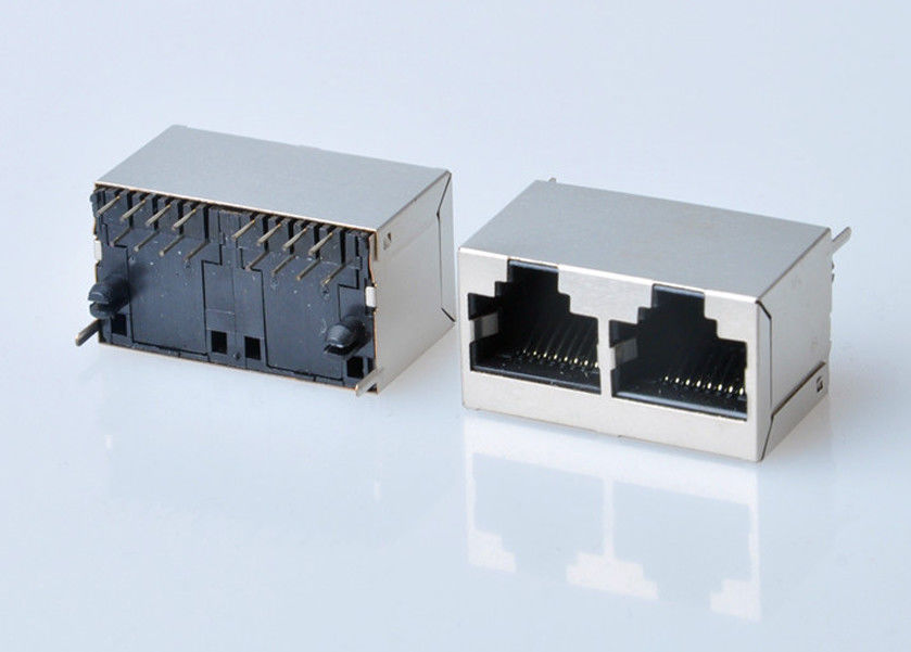8p8c RJ45 جک کانکتور PCB Mount برای شبکه سوکت اینترنت آلیاژ مس ماژولار