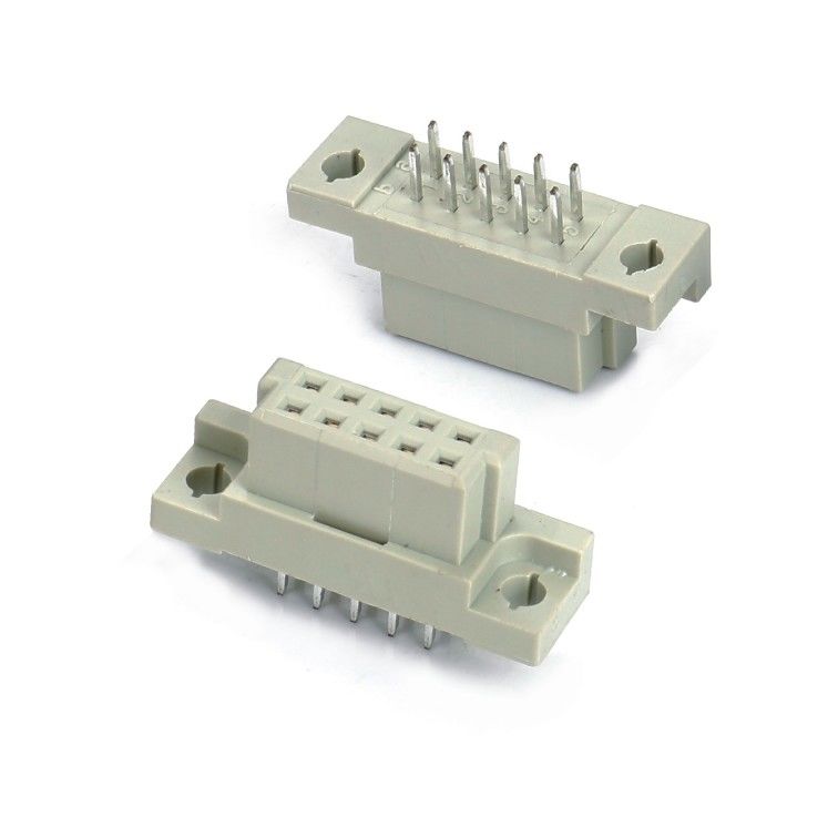 DIN 41612 کانکتور 2 ردیف 10 پین پین زنانه مستقیم از طریق سوراخ 2x5 Pitch 2.54mm DIP