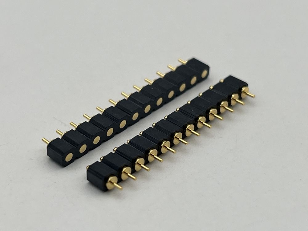 نوع SMT Pogo Pin Docking Connector 4pin 10pin 12pin تماس با بار بهار با دوام بالا و مقاومت در برابر مه نمکی