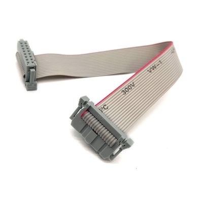 16 پین فلت IDC ربن کابل هارمنیز پلی استر PVC 2.54mm الکتریکی 10cm