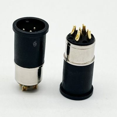 M12 5 پین زن و مرد پانل نصب چند پین کابل دایره ای کانکتورهای ضد آب