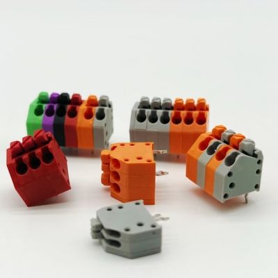 2.5mm 3.5mm بدون پیچ اتصال بلوک پایانی PCB بلوک پایانی بهار