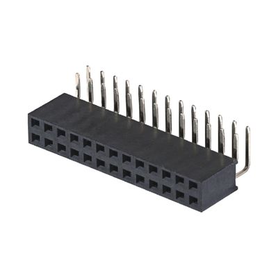 2.0mm H4.3 4.6mm زنانه Pin Header Connector زاویه راست 90 درجه 2x2 2x40pin