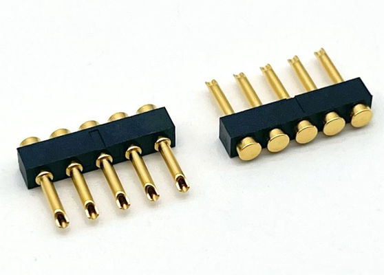 2.54mm Pitch Pogo Pin Connector Solder Type Pogo Pin 1x05P زنانه