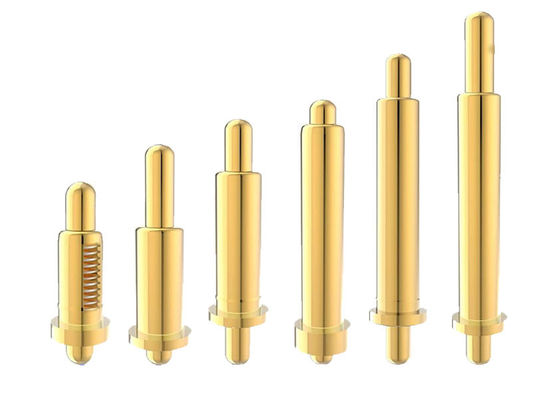 دو سر برنج پگو پین طول 6.5mm دو سر بهار بارگیری پگو پین