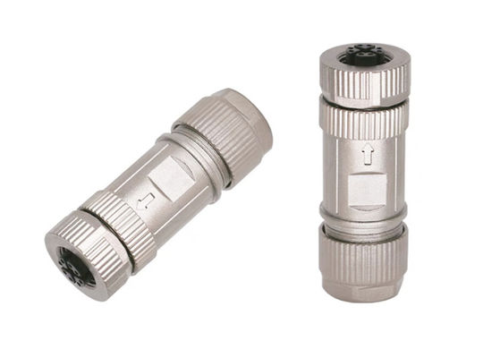 اتصال دایره ای M12 X Code Connector Ethernet 8 Pin Male Female Plug Connector اسمبلی پیچ