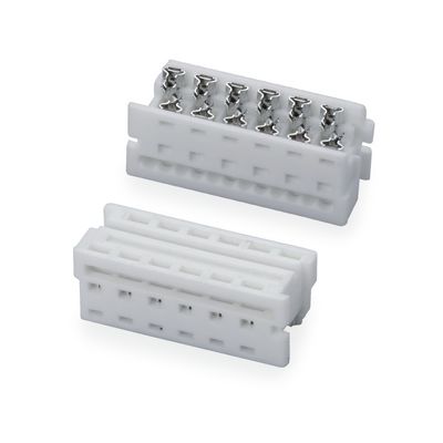 1.27mm Pitch White IDC Connector 4 6 8 10 20 24 پین کابل صاف