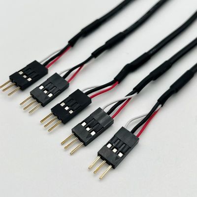 سفارشی 2.54mm Dupont Line مرد زن جمپر سیم هارمنس کابل دوپنت 15 سانتی متر سیاه